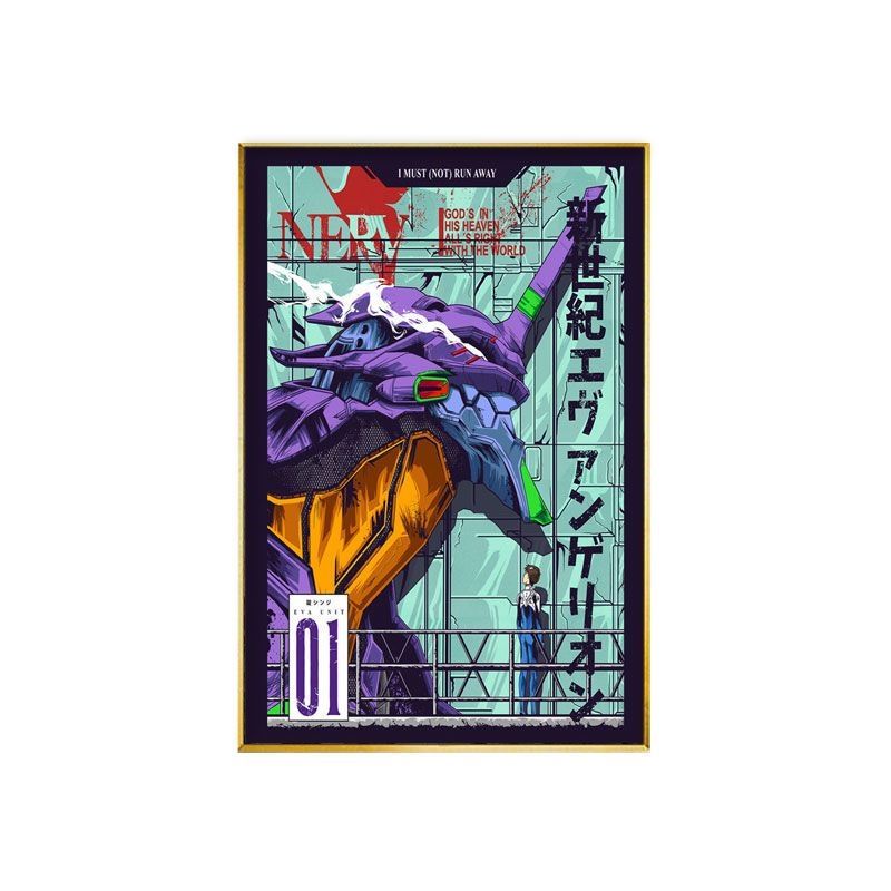 Anime Merchandise Types - Аниме-постер EVA-01 TEST TYPE: милый мультяшный