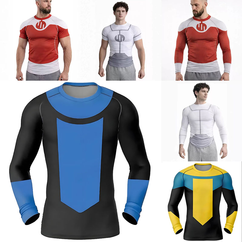 Anime Merchandise Men - Новая футболка-рашгард Invincible для косплея, дайвинга,
