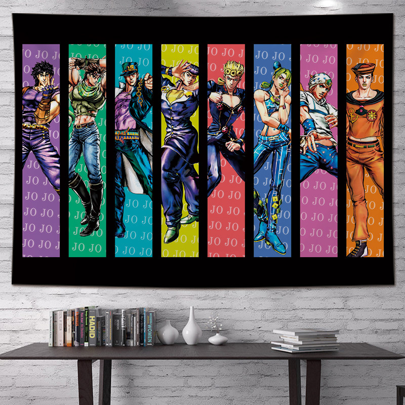 Wall Scroll Tapestry - Новый гобелен с изображением аниме-персонажа Джотаро,