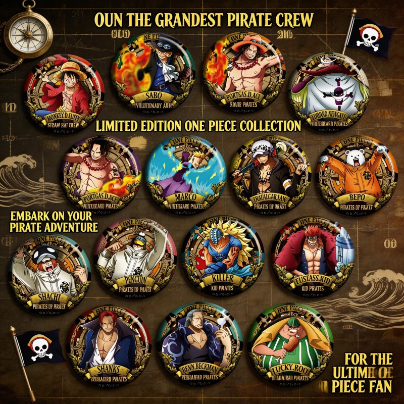 Значок-пин ONEPIECE (аниме), т – обзор и цена Anime Merchandise Types
